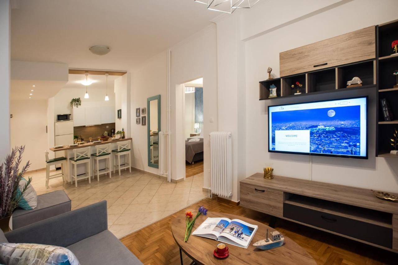 Blue Ark Comfort Near Acropolis Athena Bagian luar foto