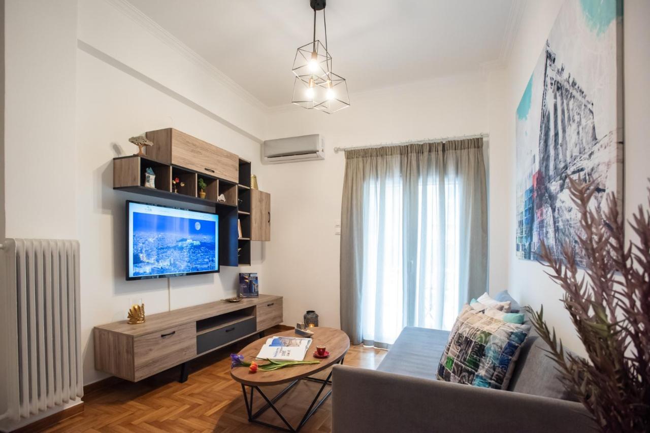 Blue Ark Comfort Near Acropolis Athena Bagian luar foto