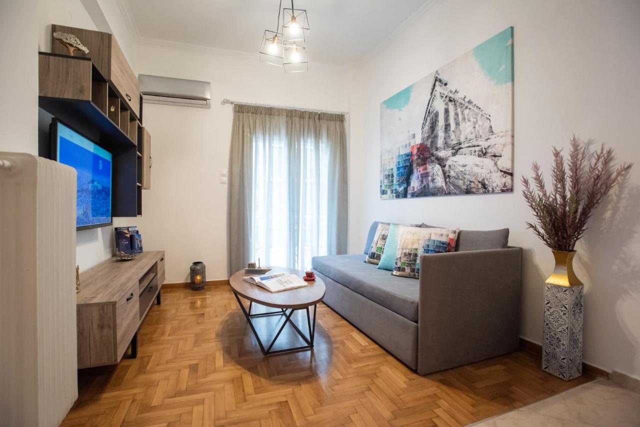 Blue Ark Comfort Near Acropolis Athena Bagian luar foto