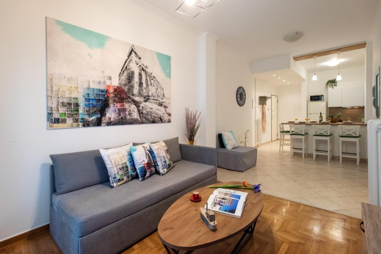 Blue Ark Comfort Near Acropolis Athena Bagian luar foto